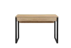 Places of Style Schreibtisch »Moid, Computertisch im modernen Design,«, Breite 120 cm, mit Metallbeinen & Schublade