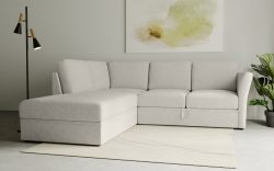 Home affaire Ecksofa »Lavars«, mit Bettfunktion und Stauraum, in zwei verschiedenen Bezugsqualitäten