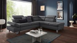 exxpo - sofa fashion Ecksofa, mit Kopf- bzw. Rückenverstellung, wahlweise mit Bettfunktion und Bettkasten