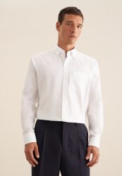 seidensticker Businesshemd »Schwarze Rose« Regular Button-Down-Kragen Struktur