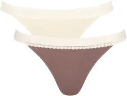 Sloggi - Go Ribbed Tanga, für Damen, Beige, Größe S