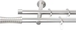 SN DECO GROUP Gardinenstange Ø 19 mm 2 läufig-läufig Fixmass;kürzbar