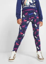 bonprix Thermo-Leggings mit Pferdemotivblau 116Mädchen