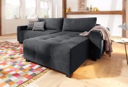 Home affaire Ecksofa »Bella«, wahlweise mit Bettfunktion und Bettkasten, Steppung im Sitzbereich