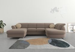 sit&more Wohnlandschaft, wahlweise mit Bettfunktion, Bettkasten und Kopf- und Armteilverstellung