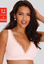 petite fleur Soft-BH, ohne Bügel aus weicher Baumwollmischung, Bralette-BH