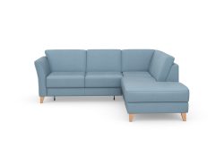 sit&more Ecksofa »Visby V«, Wahlweise mit Bettfunktion und Stauraum, frei im Raum stellbar, mit Federkern, auch erhältlich in dem besonders leicht mit Wasser zu reinigendem 