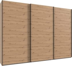 Wimex Kleiderschrank »Mugano, Made in Germany, Lieferung bis in Deine Etage und Stellort«, (wähle Deine Ausstattung: Basic oder Premium!), 3 Schwebetüren, grosse Grössen, mit oder ohne Spiegel, Metallgriffe