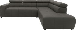 DOMO collection Ecksofa »Brandon«, inklusive Kopfteilverstellung, wahlweise mit Sitztiefenverstellung