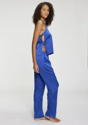 LASCANA Pyjama Set, 2 tlg. mit seitlichen Bändern zum Verschliessen