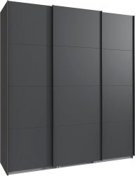 Wimex Kleiderschrank »Mugano, Made in Germany, Lieferung bis in Deine Etage und Stellort«, (wähle Deine Ausstattung: Basic oder Premium!), 3 Schwebetüren, grosse Grössen, mit oder ohne Spiegel, Metallgriffe