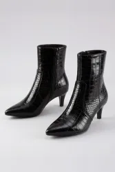 Aniston SHOES Stiefelette Abendschuh, spitze Form, in Kroko-Optik - NEUE KOLLEKTION
