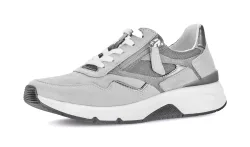rollingsoft Keilsneaker, Freizeitschuh, Halbschuh, Schnürschuh, Aussenreissverschluss, G-Weite