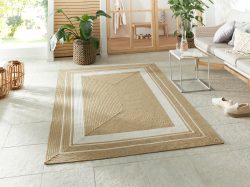 NORTHRUGS Teppich »Trenzado«, rechteckig, In- & Outdoor, Handmade-Look, Gewebt, Wetterfest, Balkon, Wohnzimmer