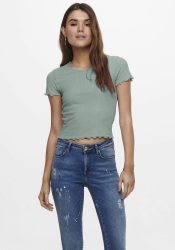 Only - T-Shirt, für Damen, Grün Größe XL