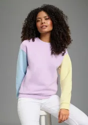 KangaROOS Sweatshirt, mit Rundhalsausschnitt, Langarm-Design, aus Baumwolle und Polyester