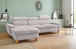 exxpo - sofa fashion Ecksofa, inklusive Kopfteilverstellung, wahlweise mit Bettfunktion und Bettkasten