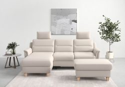sit&more Ecksofa »Farö«, inklusive Federkern, mit naturfarbenen Füssen, wahlweise mit Bettfunktion und Bettkasten