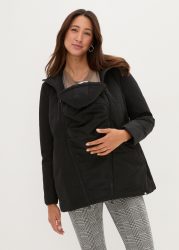 bonprix Umstandsjacke mit Kapuze 3-in-1 Funktion, regen- und windabweisendes Material