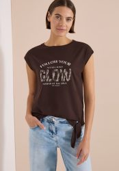 Cecil Kurzarmshirt Sommershirt mit Knotendetail