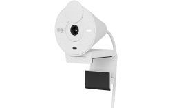 Logitech -  Brio 300 Full HD Webcam – Kristallklare Bildqualität für professionelle Meetings, Weiss