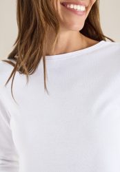 Cecil 3/4-Arm-Shirt mit U-Boot-Ausschnitt