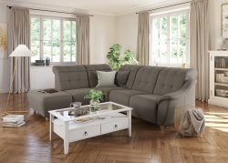DELAVITA Ecksofa »Bostone«, Kopfteilverstellung an jeder Sitzfläche, wahlweise Relaxfunktion, auch in Leder
