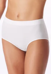Schiesser High Waist Slip Seamless Weiss - Classic Seamless für Damen, Größe 36, 93 % Polyamid, 7 % Elasthan