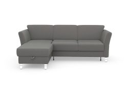 sit&more Ecksofa »Visby V«, wahlweise mit Bettfunktion und Bettkasten, frei im Raum stellbar, mit Federkern, auch erhältlich in dem besonders leicht mit Wasser zu reinigendem 