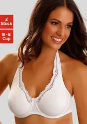petite fleur Bügel-BH Packung, mit Tragevariante Neckholder, Baumwolle – auch ideal für grosse Grössen