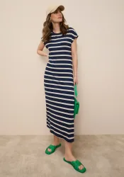Tamaris Sommerkleid aus leichtem Strick mit lässigem Schnitt