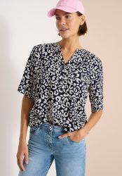Cecil Druckbluse Sommerbluse mit Leo-Muster