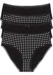 bonprix Maxislip Packung, 4 Stk. klassischer Stil, figurnaher Schnitt, mit dekorativer Schleife