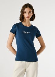 Pepe Jeans London - T-Shirt, kurzarm, für Damen, Dunkelblau, Größe S