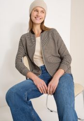 Cecil Sweatjacke mit Ottomanstruktur
