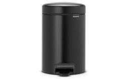 BRABANTIA, BRABANTIA - Treteimer NEWICON - schwarz - Metall - 17cm/17cm