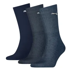 Puma - Socken  3er Pack Stretch, für Damen, Blau, Größe 39-42