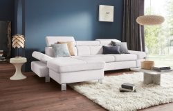 exxpo - sofa fashion Ecksofa, mit Kopf- bzw. Rückenverstellung, wahlweise mit Bettfunktion und Bettkasten