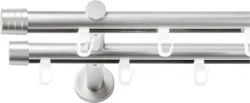 SN DECO GROUP Gardinenstange Ø 19 mm 2 läufig-läufig Fixmass;kürzbar