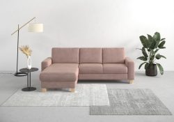 Home affaire Ecksofa »Summer«, mit Recamiere, mit oder ohne Bettfunktion und Bettkasten, Cord-Bezug