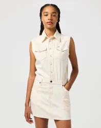 Wrangler - Jeanskleid, für Damen, Beige, Größe XS