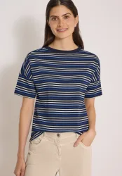 Cecil T-Shirt Ringelshirt, Baumwolle, Rundhalsausschnitt