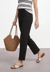 High Waist Straight Leg Hose im Casual Fit
