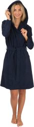 Wewo fashion Unisex-Bademantel »3900«, (1 St., mit Gürtel), für Damen & Herren, Soft-Touch Qualität, mit Kapuze, kurz