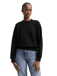 TOM TAILOR Denim Sweatshirt, mit Rippbündchen