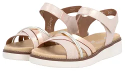 Remonte Riemchensandale, Keilabsatz, Sommerschuh, Sandalette mit herausnehmbarer Softeinlage