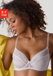 LASCANA Bügel-BH aus feiner Jacquardspitze, sexy Dessous