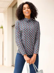Classic Basics Stehkragenshirt 