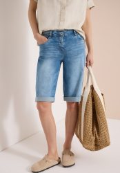 Wide Leg Jeansshorts im Loose Fit