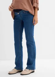 bonprix Umstandsjeans mit Bio-Baumwolle, leicht ausgestelltes Beinblau 40Damen